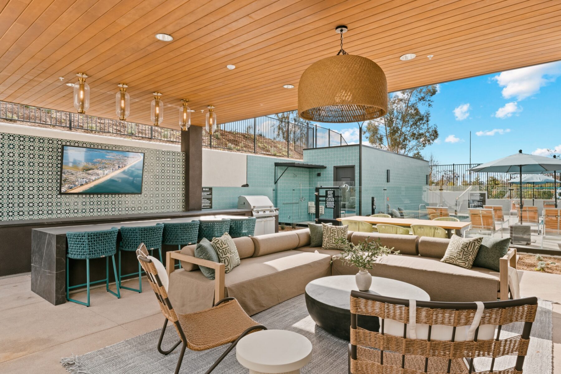 Outdoor Lounge & BBQs exterior with chairs