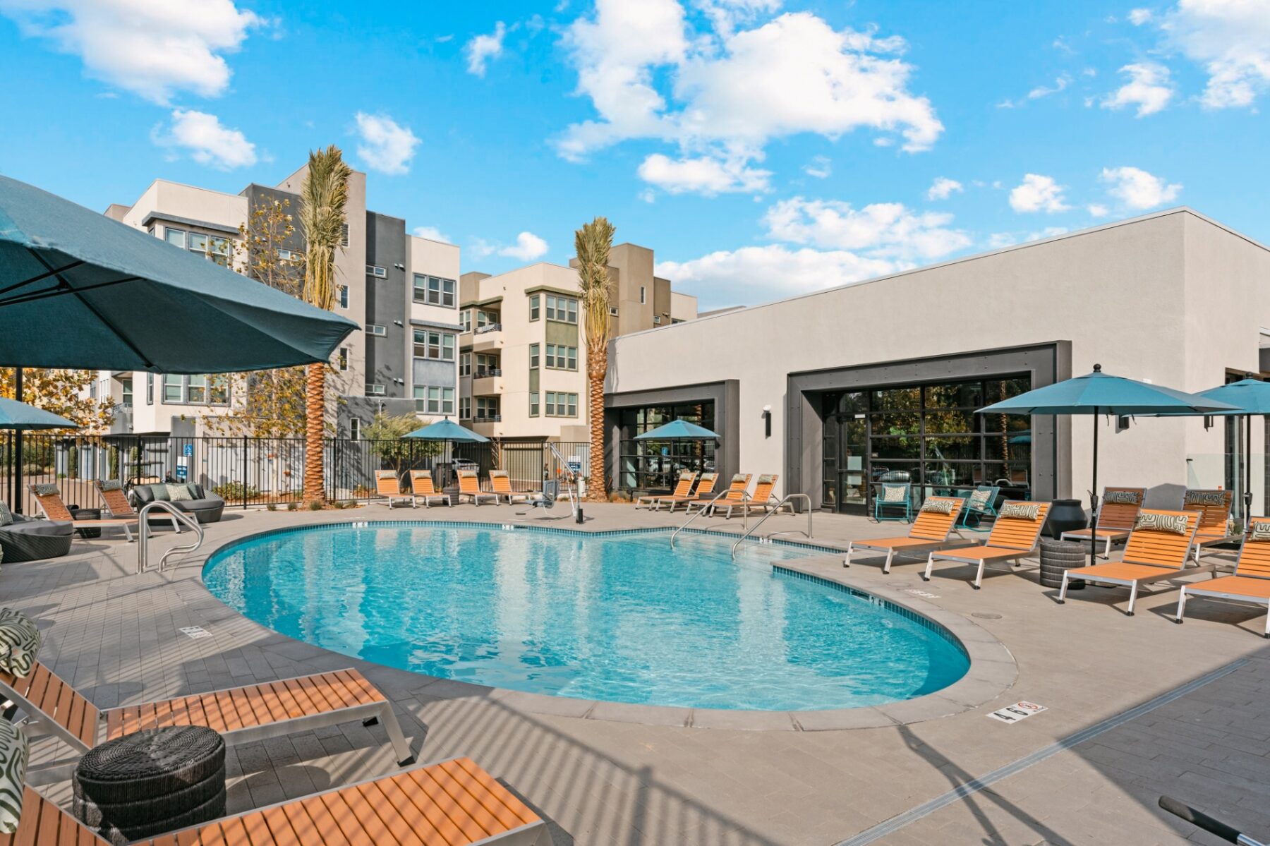 Swimming Pool with chairs